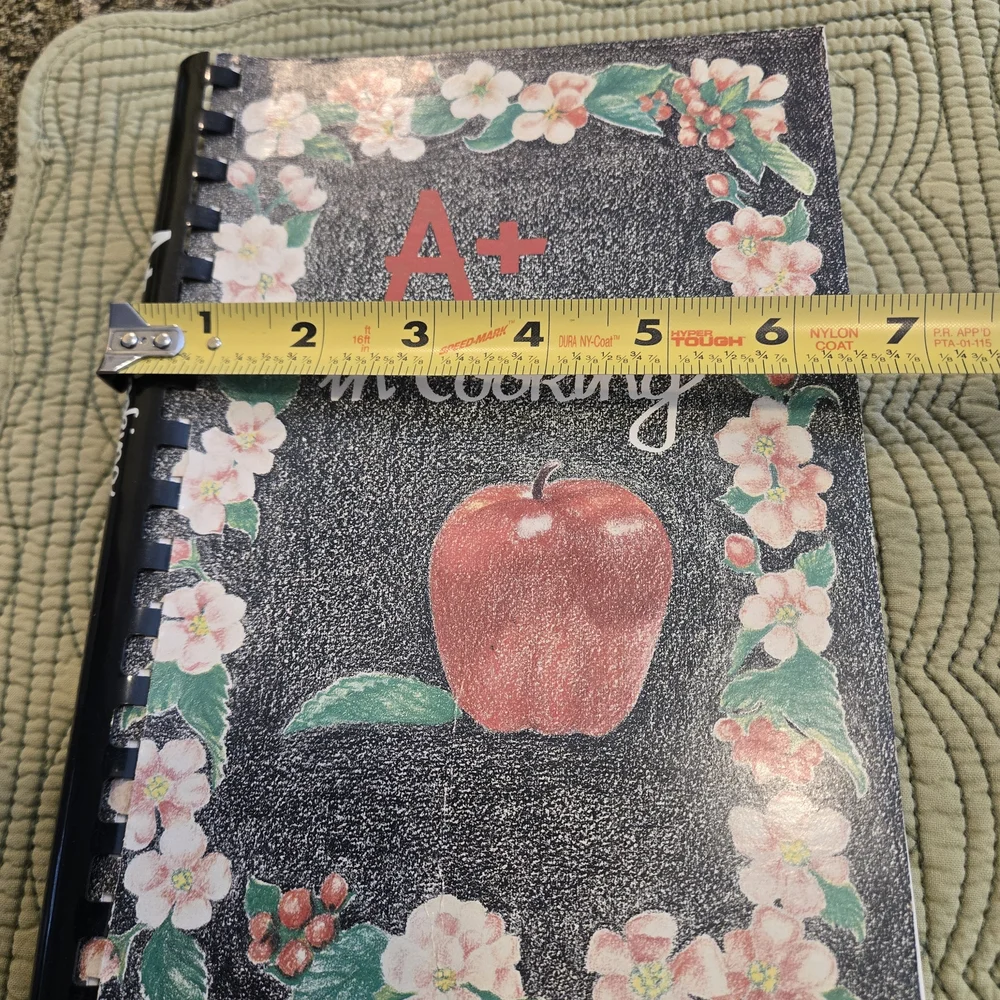 A+ in Cooking Spiral-Bound Recipe Book from a School Fundraiser USA